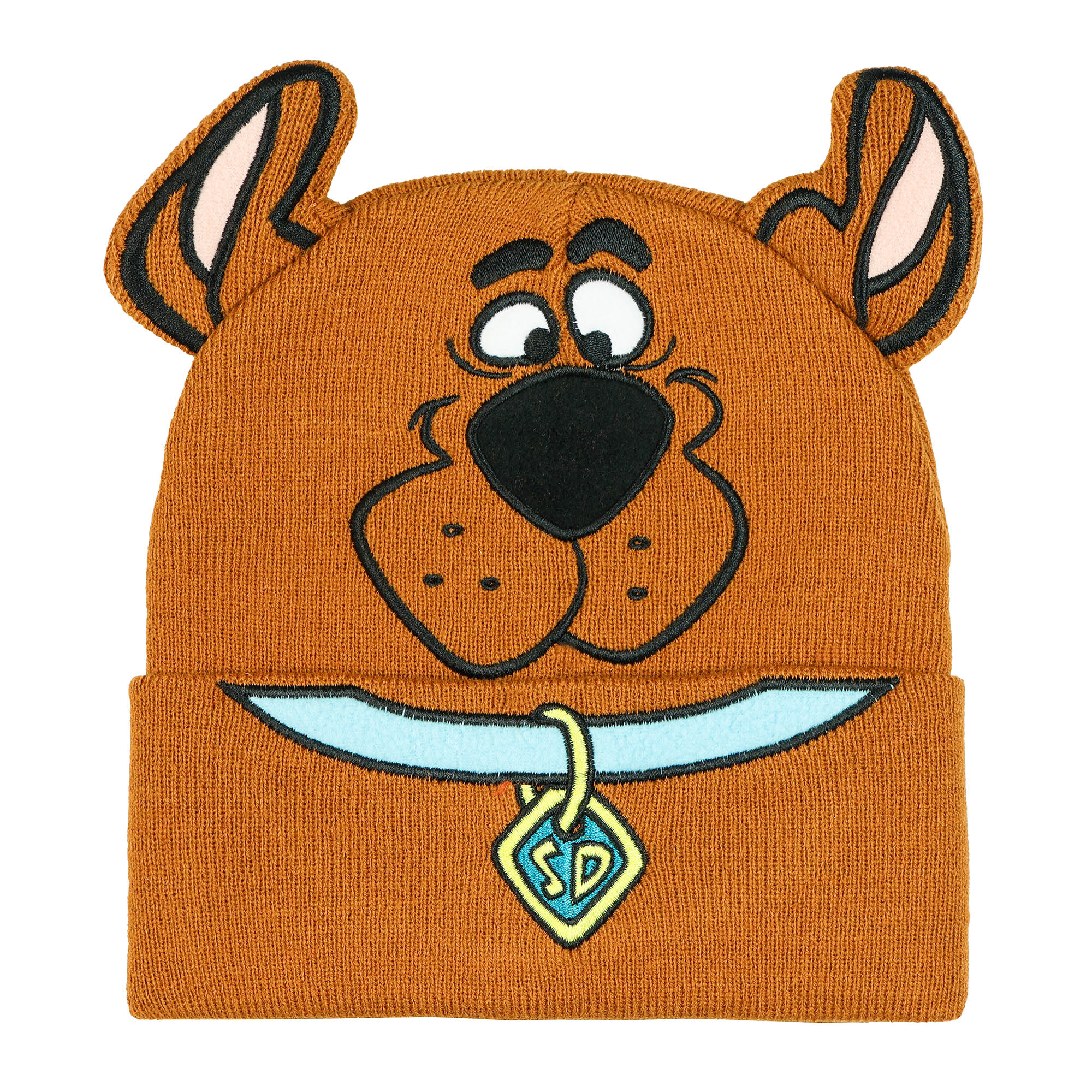 Scooby Doo Costume Hat Beanie Embroidered Scooby Original Cartoon Network Face