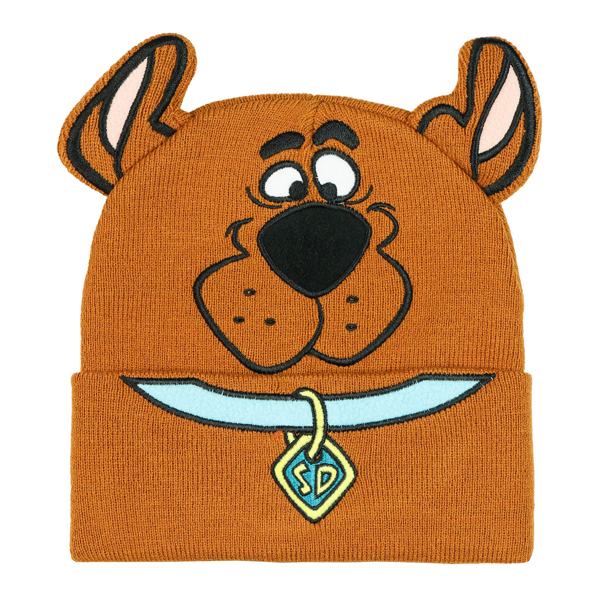 Scooby Doo Costume Hat Beanie Embroidered Scooby Original Cartoon Network Face
