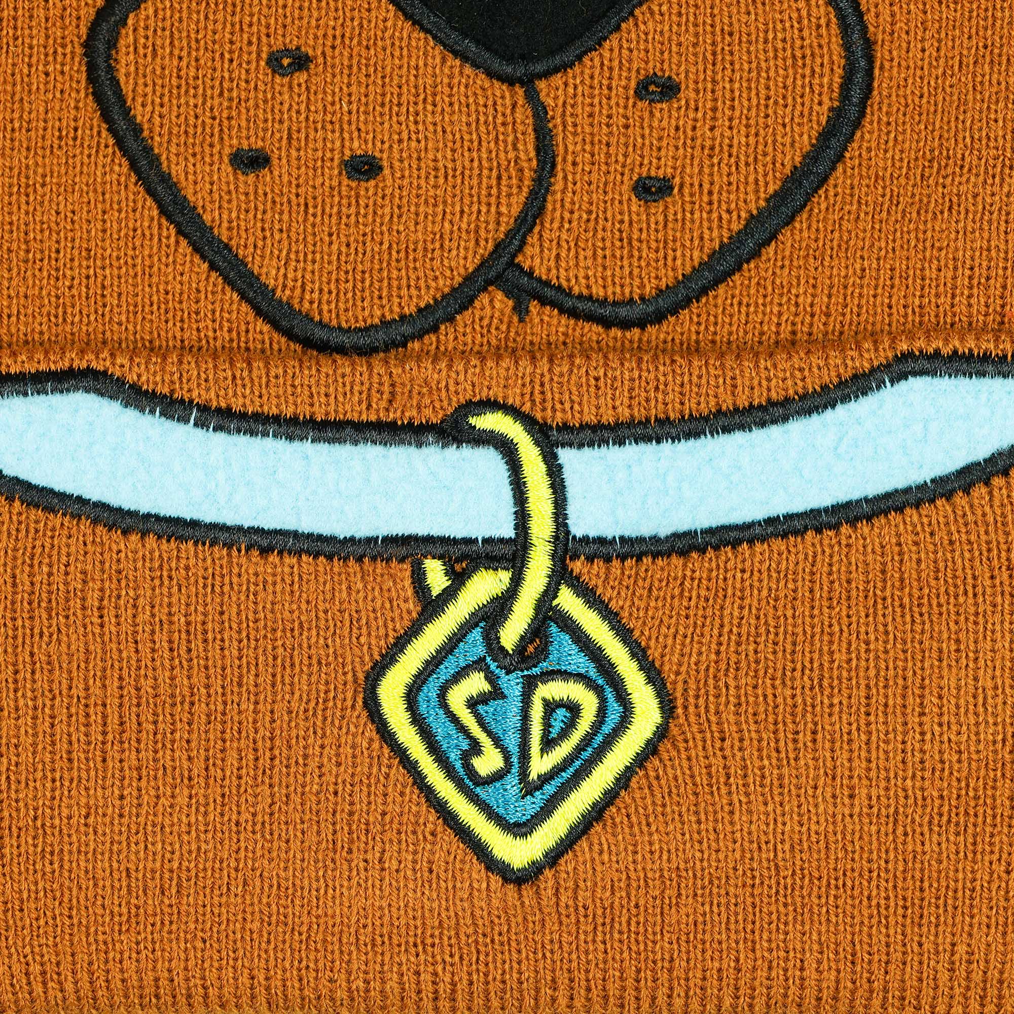 Scooby Doo Costume Hat Beanie Embroidered Scooby Original Cartoon Network Face