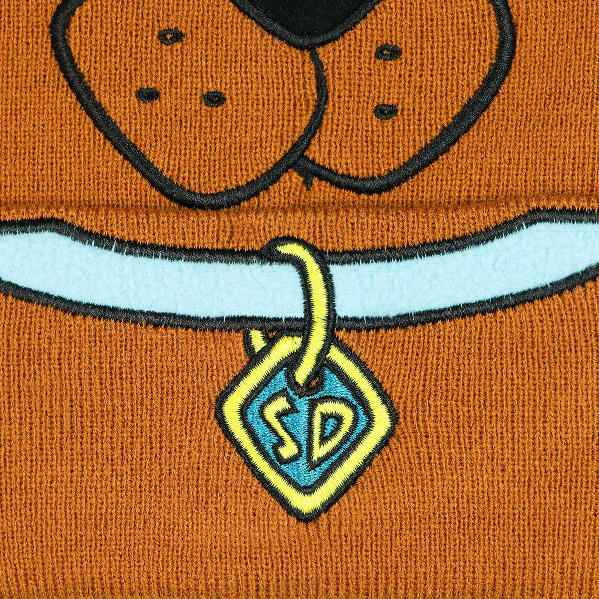 Scooby Doo Costume Hat Beanie Embroidered Scooby Original Cartoon Network Face