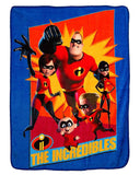Northwest Incredibles Micro Raschel Throw Blanket, 46" x 60", Family Heroes