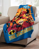 Northwest Incredibles Micro Raschel Throw Blanket, 46" x 60", Family Heroes