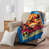 Northwest Incredibles Micro Raschel Throw Blanket, 46" x 60", Family Heroes