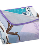Northwest Frozen, Snow Hugs Micro Raschel, 46" x 60" Throw Blanket