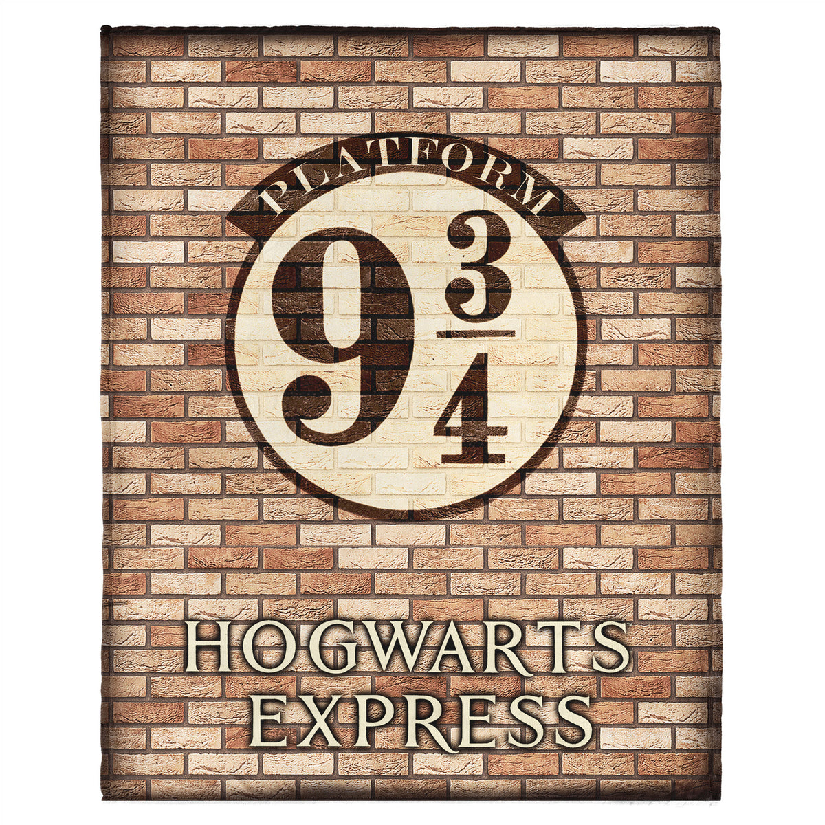 Harry Potter Platform 9 3/4 Hogwarts Express Silk Touch Throw Blanket