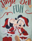 Northwest Mickey Mouse Woven Tapestry Throw Blanket, 48" x 60", Jingle Bell Fun