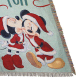 Northwest Mickey Mouse Woven Tapestry Throw Blanket, 48" x 60", Jingle Bell Fun