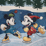 Northwest Mickey Mouse Woven Tapestry Throw Blanket, 48" x 60", Winter Skate