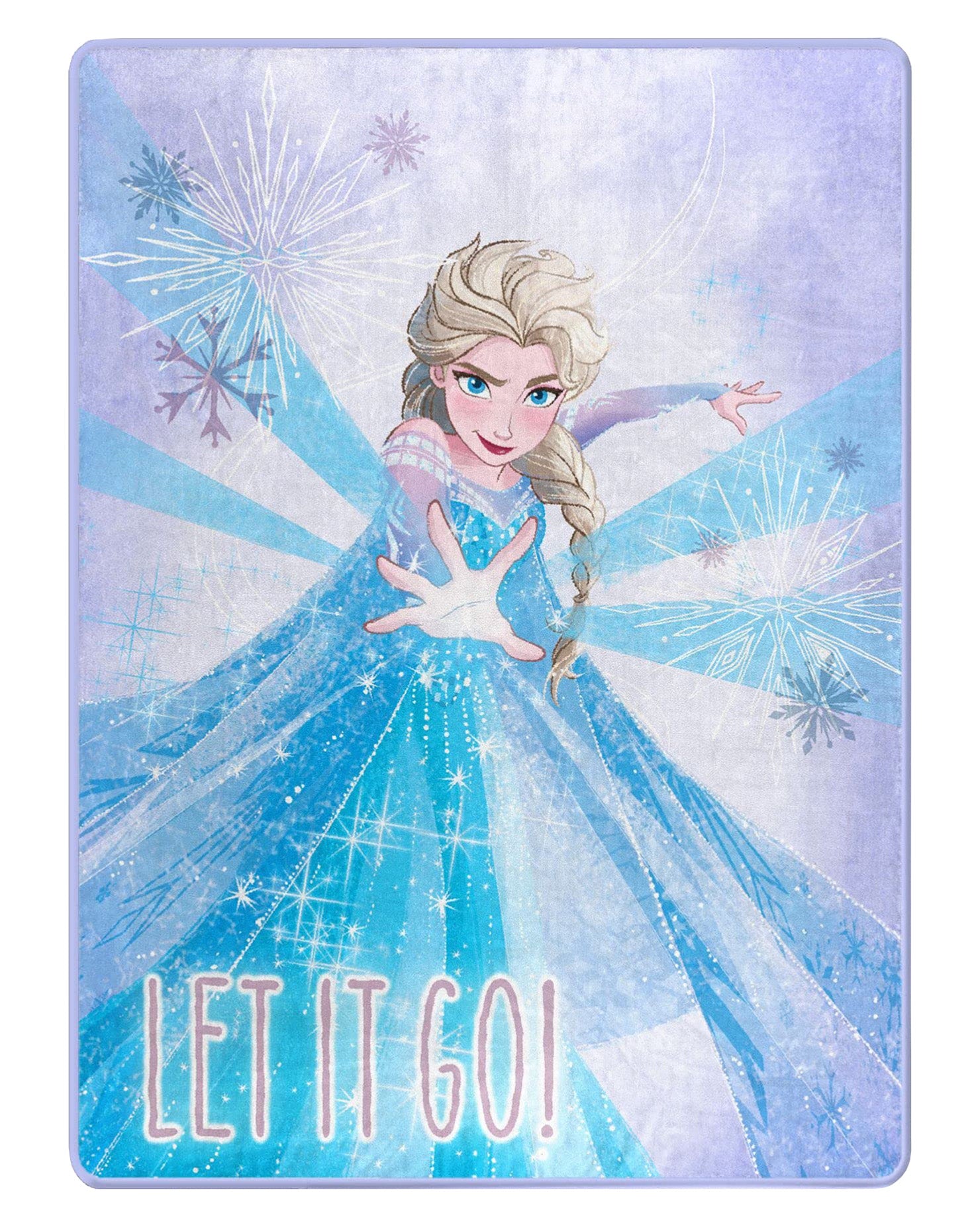 Northwest Frozen Silk Touch Soft Plush Throw Blanket, 60" x 80", Frosted Believe