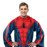 Northwest Spider-Man Spidey Webs Adult Silk Touch Comfy Throw Blanket with Sleeves, 48" x 72"