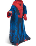 Northwest Spider-Man Spidey Webs Youth Silk Touch Comfy Throw Blanket with Sleeves, 48" x, 48"