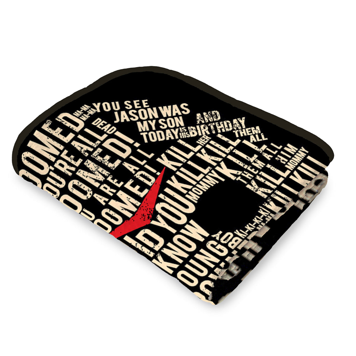 Friday The 13th Jason Vorhees Big Talker Micro Raschel Throw Blanket 46"x60"