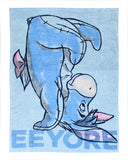 Disney Winnie The Pooh Eeyore Handstand Micro Raschel Fleece Throw Blanket