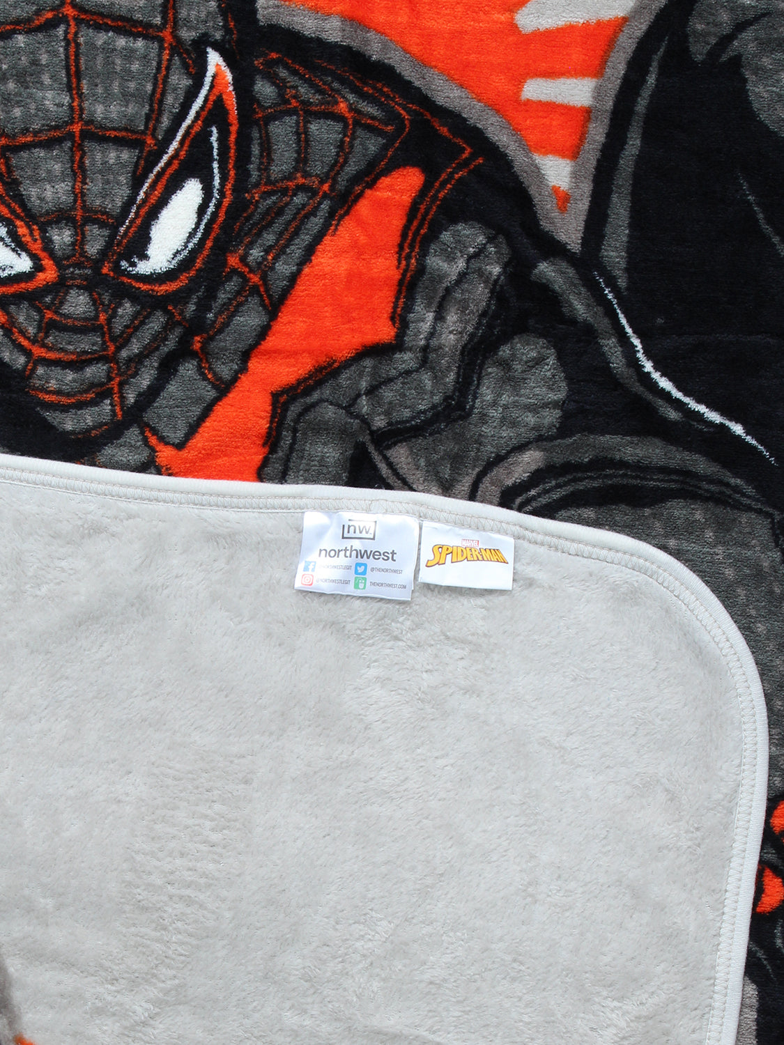Marvel Miles Morales Spiderman Micro Raschel Throw Blanket 48" x 60"