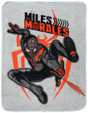 Marvel Miles Morales Spiderman Micro Raschel Throw Blanket 48" x 60"