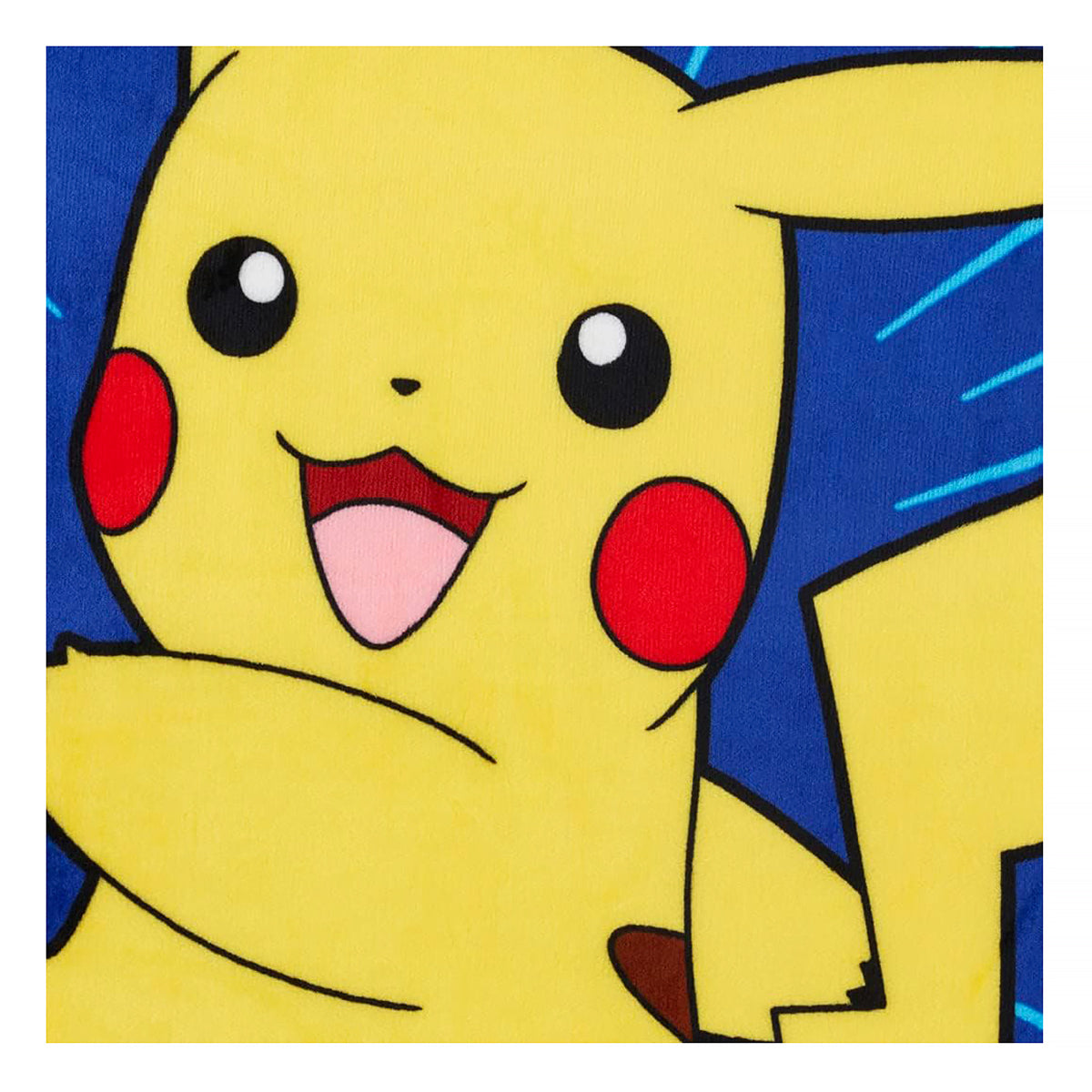 Pokemon Pikachu Light Beams and Stars Throw Blanket 46"x 60" Soft Fleece Blanket