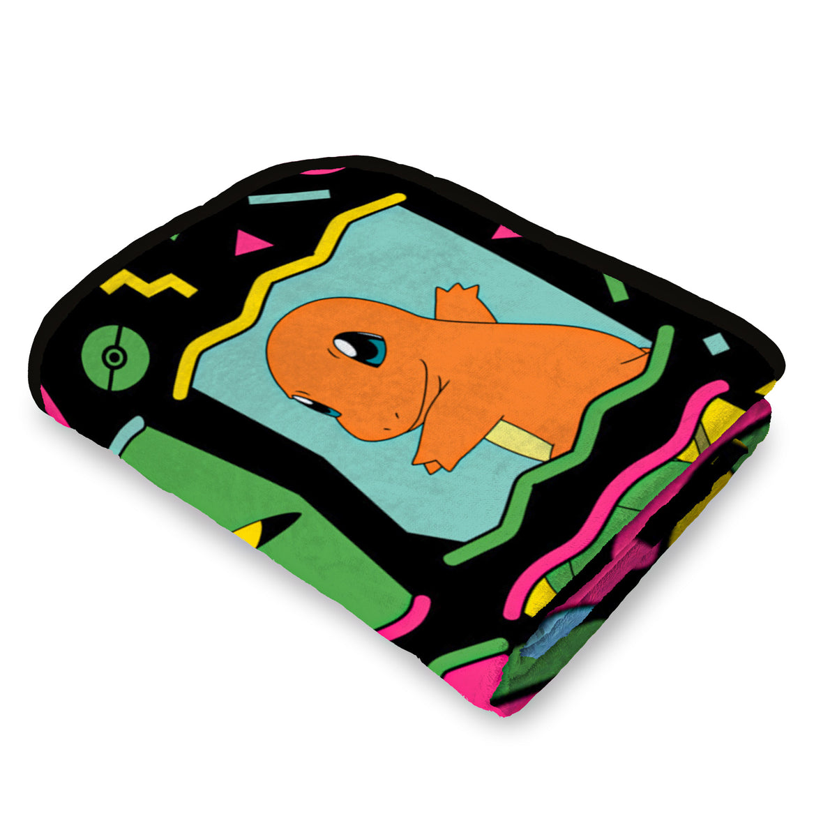 Pokemon 90's Character Box Design Gaming Plush Throw Blanket 46' x 60'