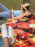 DC Comics The Flash Running Lightning Superhero Plush Throw Blanket 46' x 60'