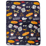 Seinfeld TV Show Master Of Your Domain Logo Plush Throw Blanket 46' x 60'