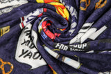 Seinfeld TV Show Master Of Your Domain Logo Plush Throw Blanket 46' x 60'