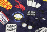 Seinfeld TV Show Master Of Your Domain Logo Plush Throw Blanket 46' x 60'