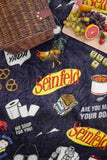 Seinfeld TV Show Master Of Your Domain Logo Plush Throw Blanket 46' x 60'
