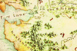 Lord Of The Rings Full Middle Earth Map Design Plush Throw Blanket 46' x 60'