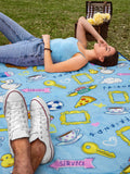 Friends TV Show Series s Allover Design Logo Plush Throw Blanket 46' x 60'