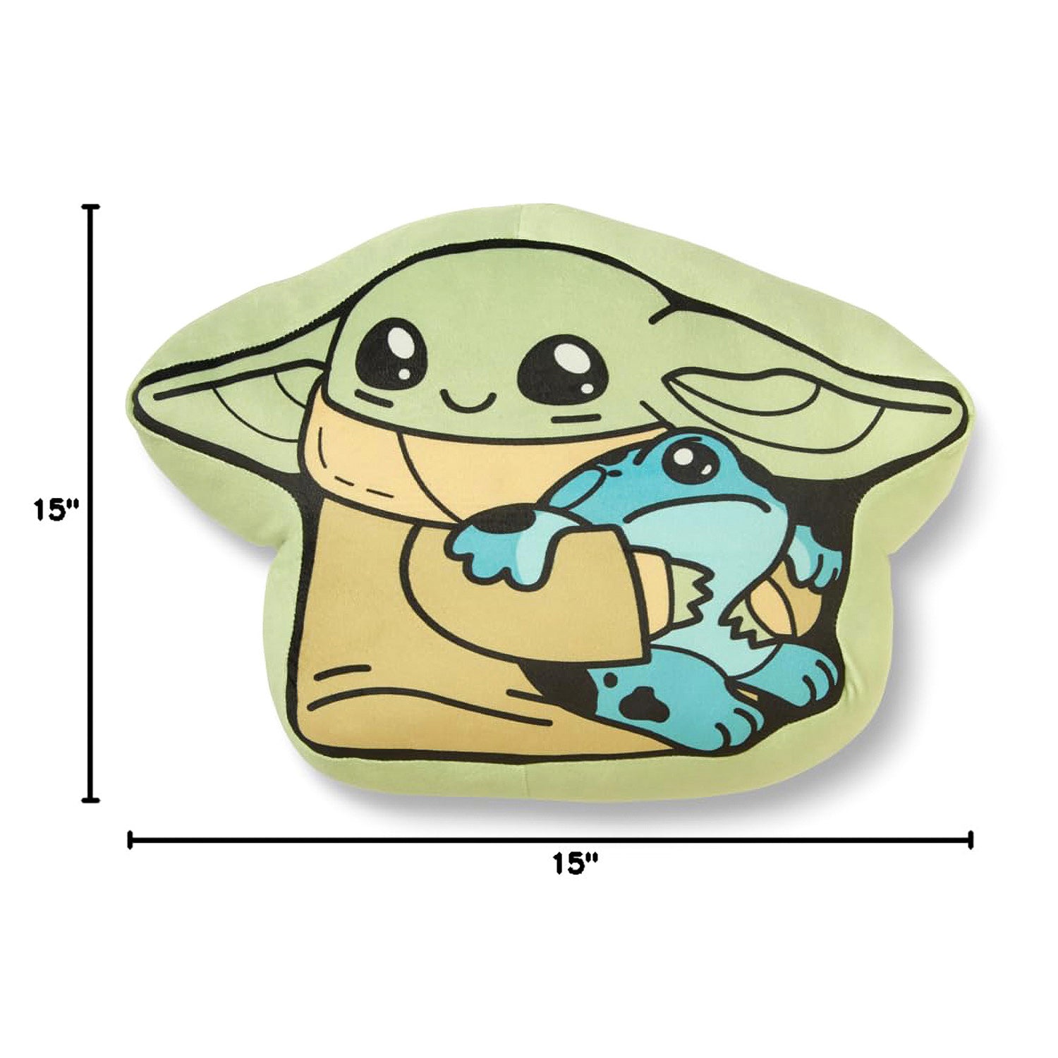 Star Wars The Mandalorian Frog Friends Soft Plush Travel Cloud Pillow