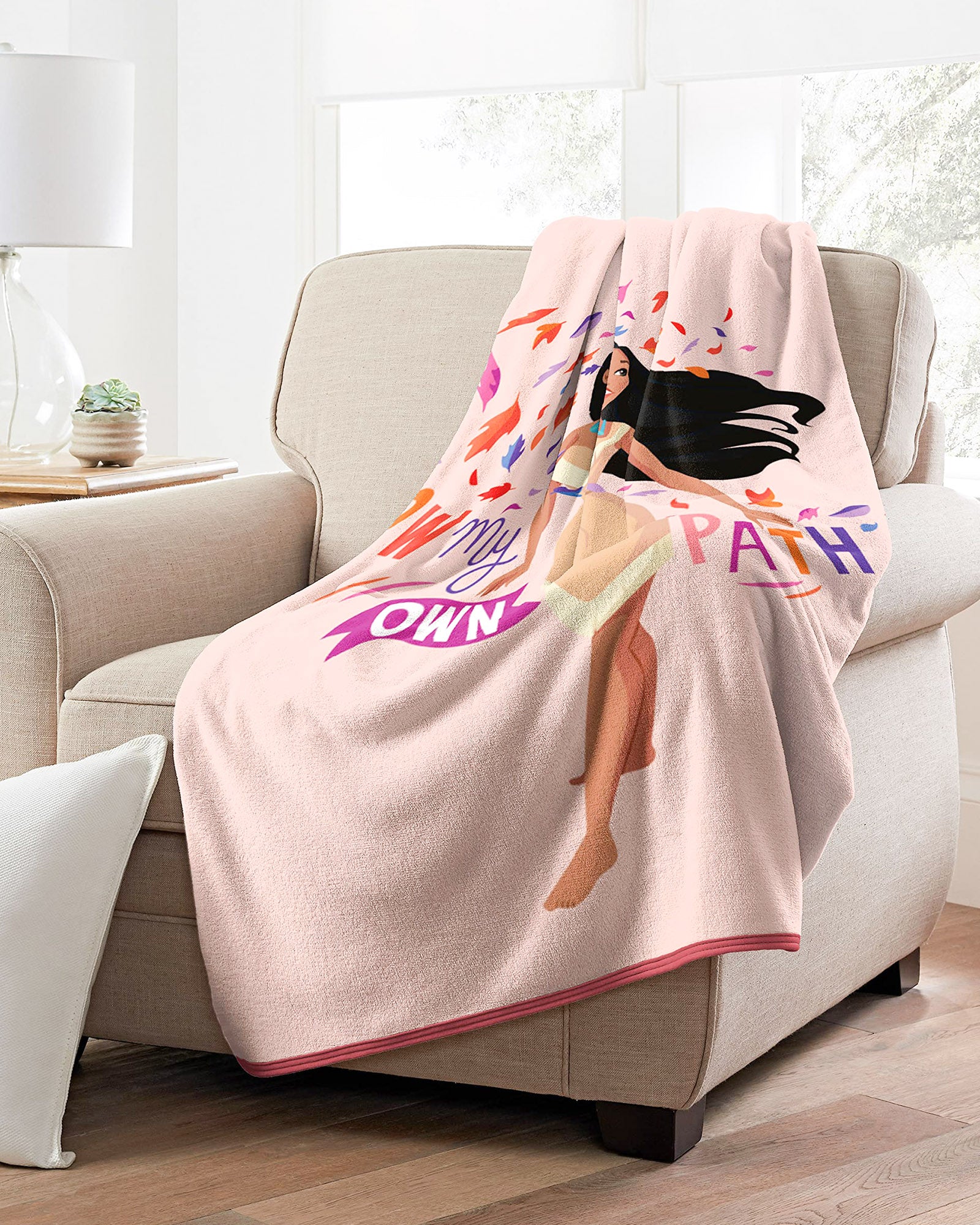 Disney Princess Pocahontas Blanket Follow Your Path Silk Touch Throw 46" x 60"