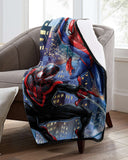 Marvel Spider-Man Into the Spider-Verse 2 Miles & Peter Throw Blanket 46" X 60"