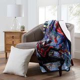 Marvel Spider-Man Into the Spider-Verse 2 Miles & Peter Throw Blanket 46" X 60"