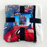 Marvel Spider-Man Into the Spider-Verse 2 Miles & Peter Throw Blanket 46" X 60"