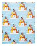 Northwest Winnie The Pooh Silk Touch Throw Blanket, 50" x 70", Winter Hugs