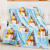 Northwest Winnie The Pooh Silk Touch Throw Blanket, 50" x 70", Winter Hugs