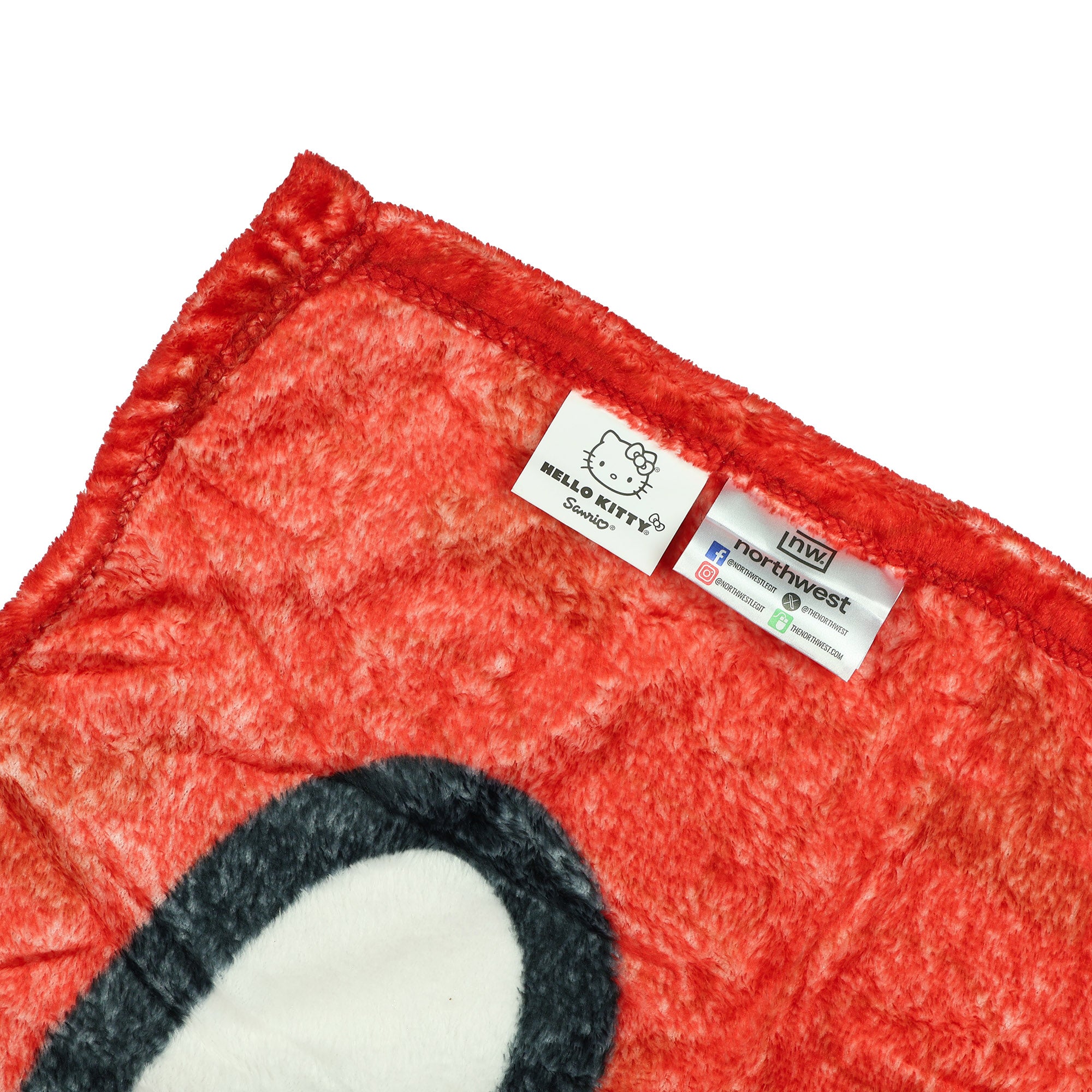Sanrio Hello Kitty How Cute Micro Raschel Throw Blanket 45" x 60"