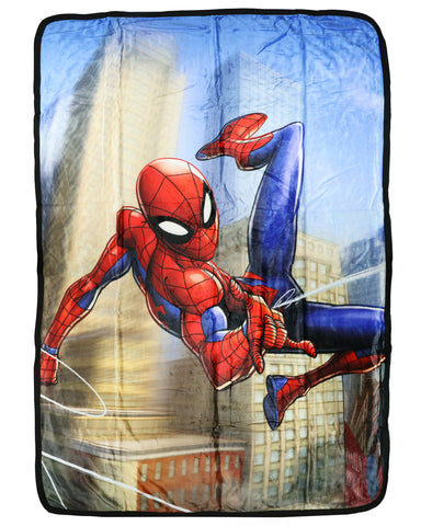 Marvel Spider-Man Blanket Web-Slinger Double-Sided Silk Touch Throw