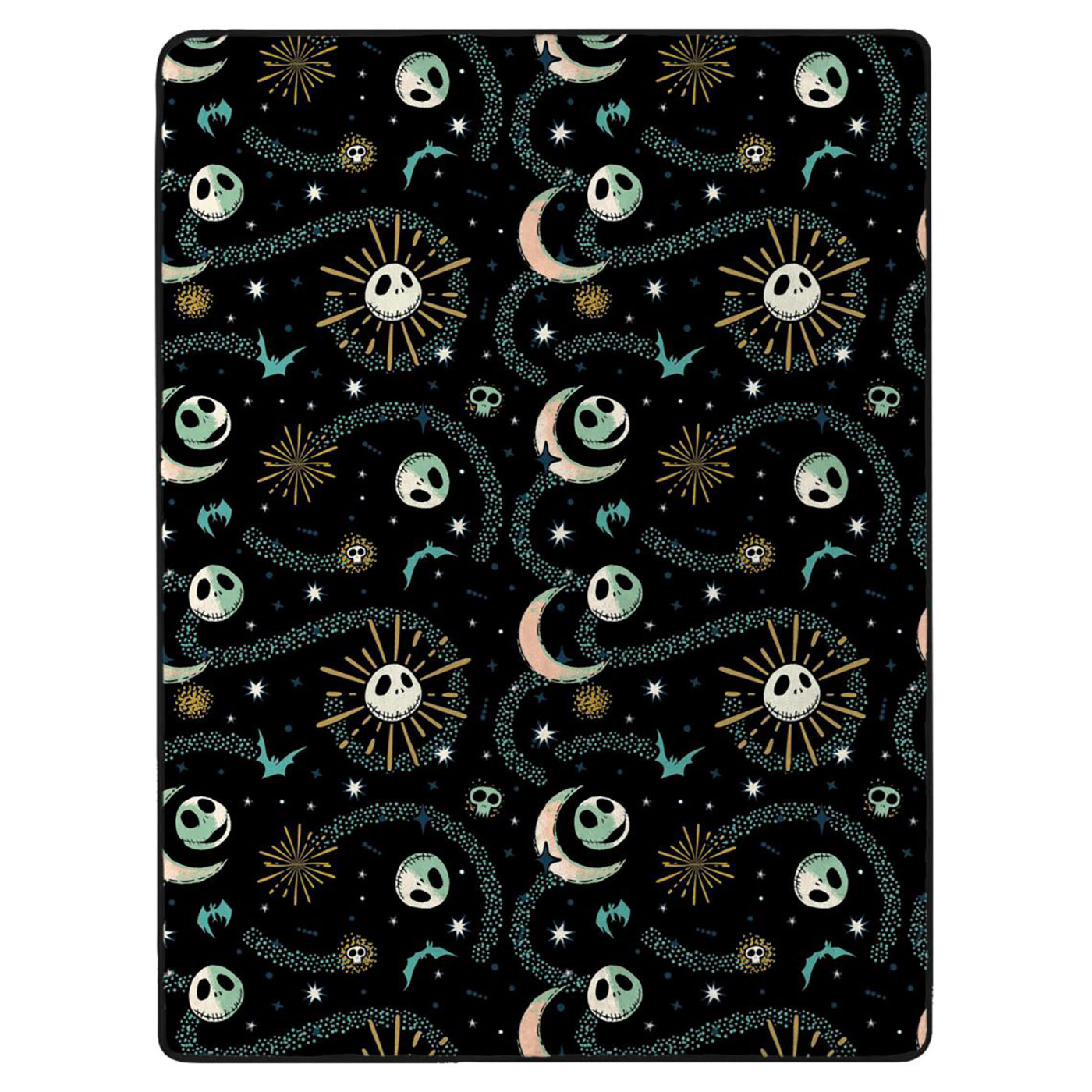 Disney Nightmare Before Christmas Blanket Star Crossed Tarot Card Throw 50"X 70"