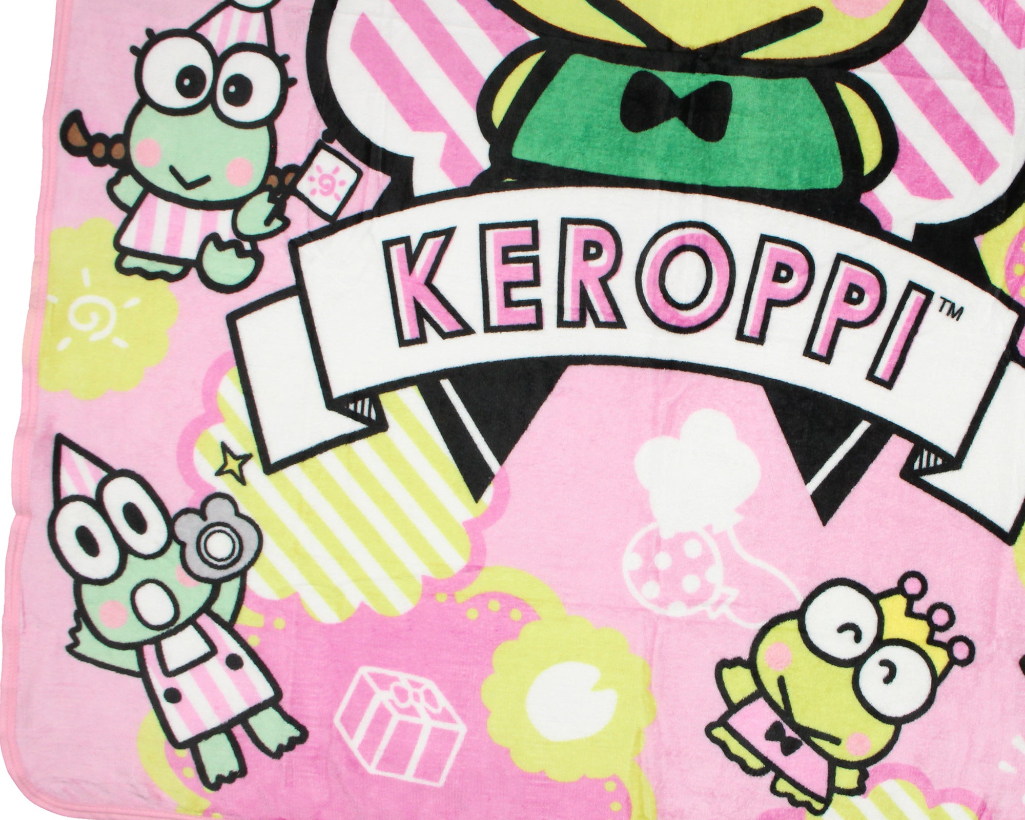Sanrio Hello Kitty Friends Keroppi Throw Blanket 46" x 60" Soft Fleece Throw Blanket