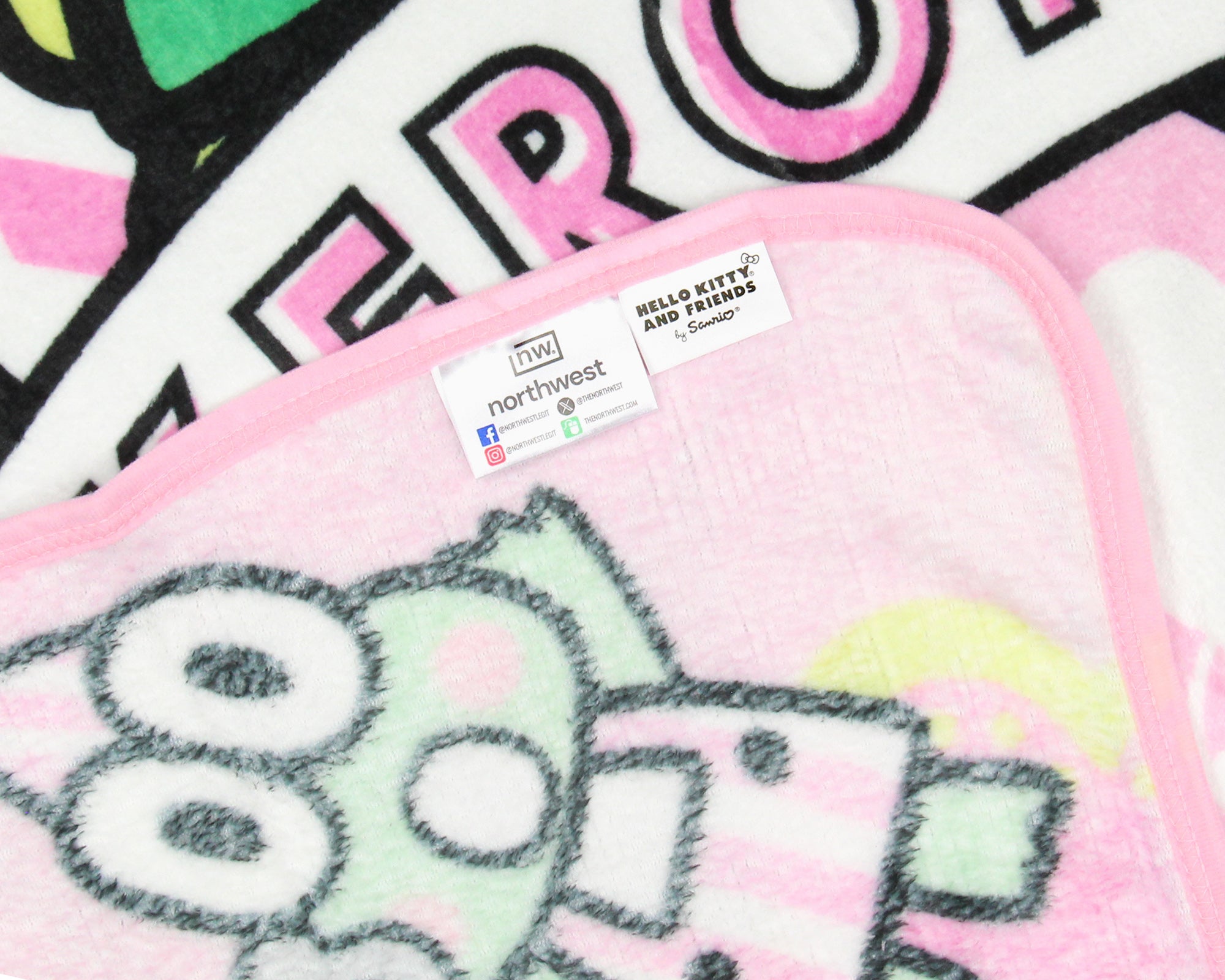 Sanrio Hello Kitty Friends Keroppi Throw Blanket 46" x 60" Soft Fleece Throw Blanket