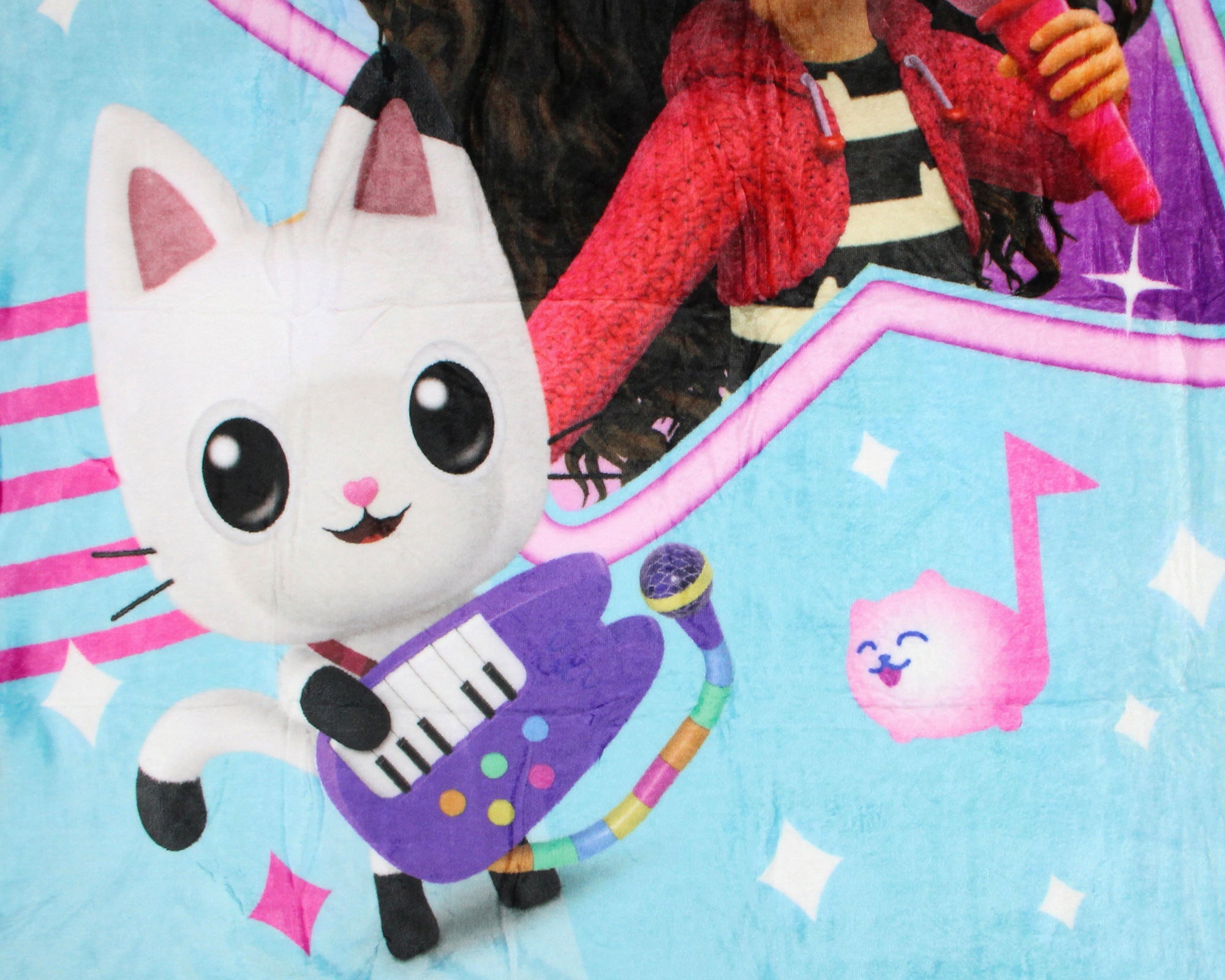 Gabby's Dollhouse Gabby Cats Concert 46"x60" Cute Soft Fleece Throw Blanket