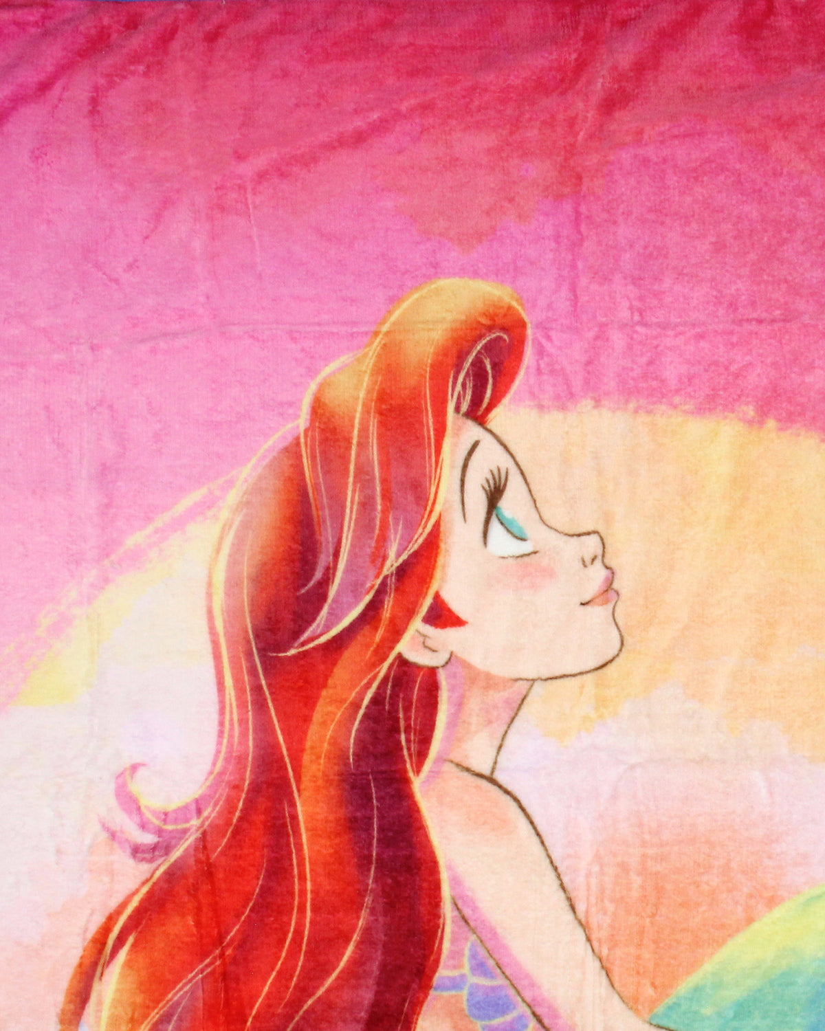 Disney The Little Mermaid Ariel Sunset Dreams Princess Throw Blanket 46" x 60"