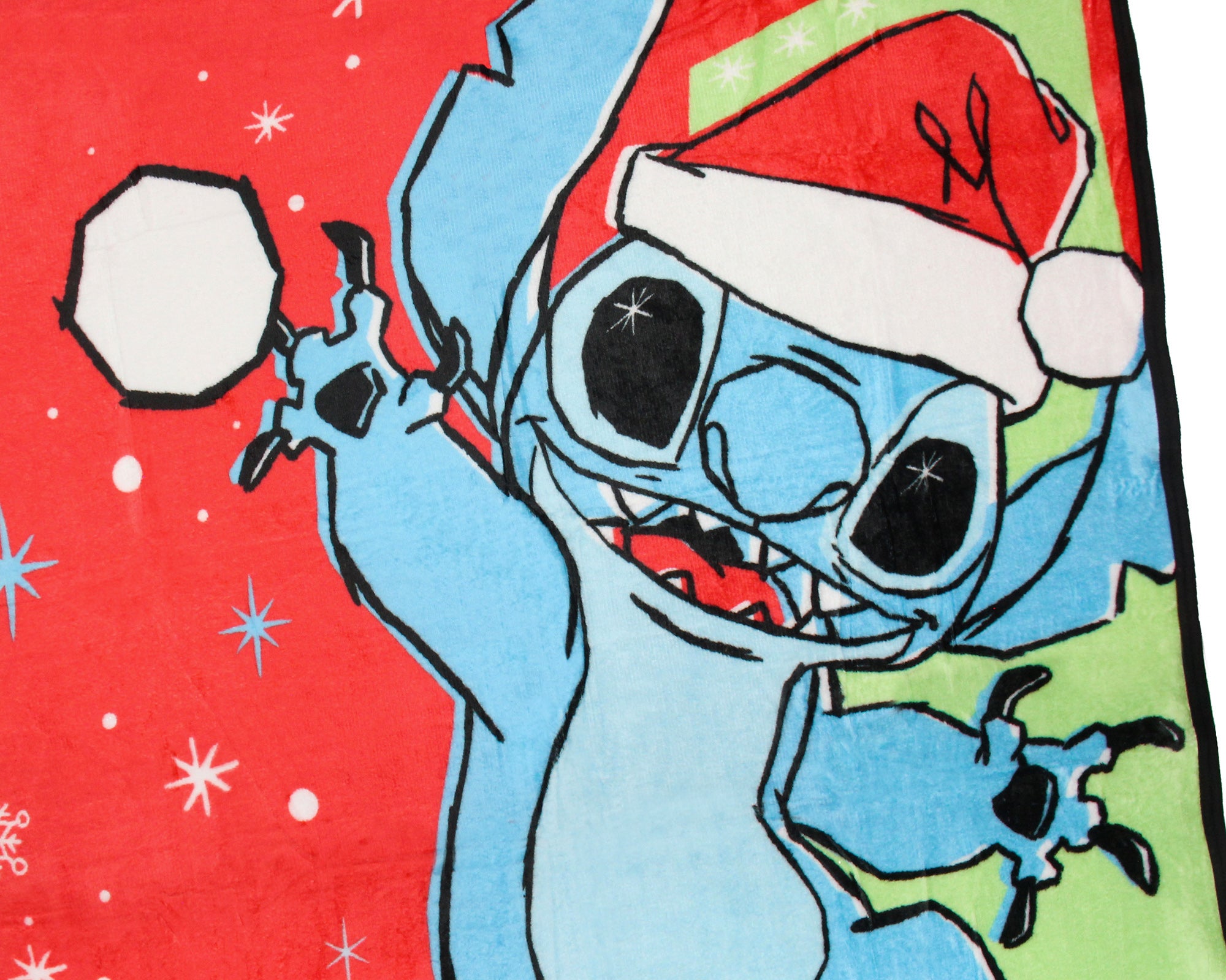 Disney Stitch Mele Kalikimaka Throw Blanket 46" x 60" Soft Fleece Throw Blanket