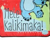 Disney Stitch Mele Kalikimaka Throw Blanket 46" x 60" Soft Fleece Throw Blanket