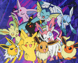 Pokemon Eevee Evolution Pikachu Throw Blanket 46"x60" Soft Fleece Throw Blanket