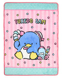 Sanrio Hello Kitty and Friends Tuxedo Sam and Chip 46"x60" Soft Fleece Throw Blanket
