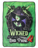 Wizard of Oz Wicked Witch Throw Blanket 46" x 60" Soft Fleece Throw Blanket