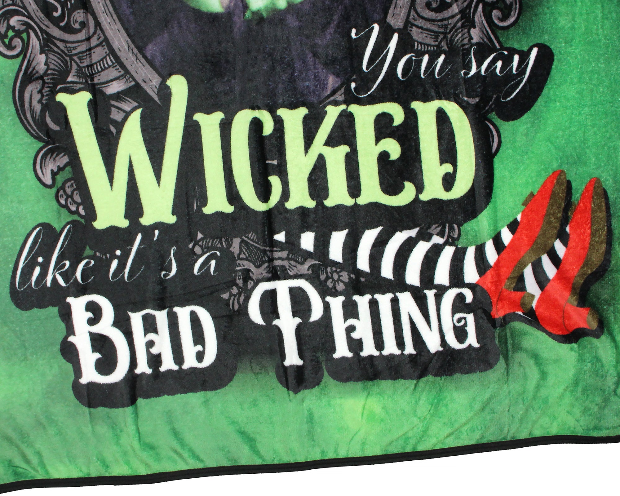 Wizard of Oz Wicked Witch Throw Blanket 46" x 60" Soft Fleece Throw Blanket