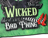 Wizard of Oz Wicked Witch Throw Blanket 46" x 60" Soft Fleece Throw Blanket