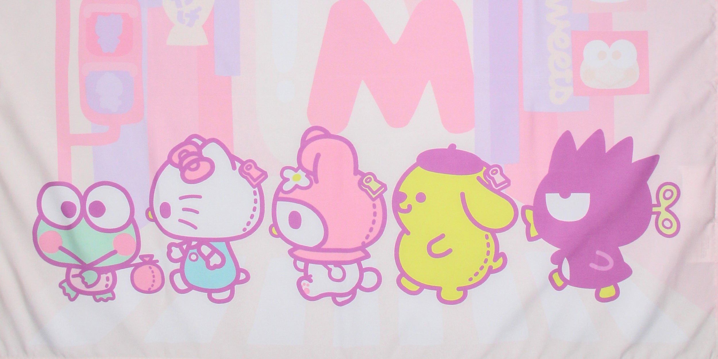 Sanrio Hello Kitty and Friends Tokyo City Tapestry Wall Hanging Art Home Decor 40"x34"